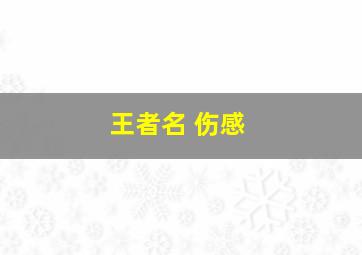 王者名 伤感